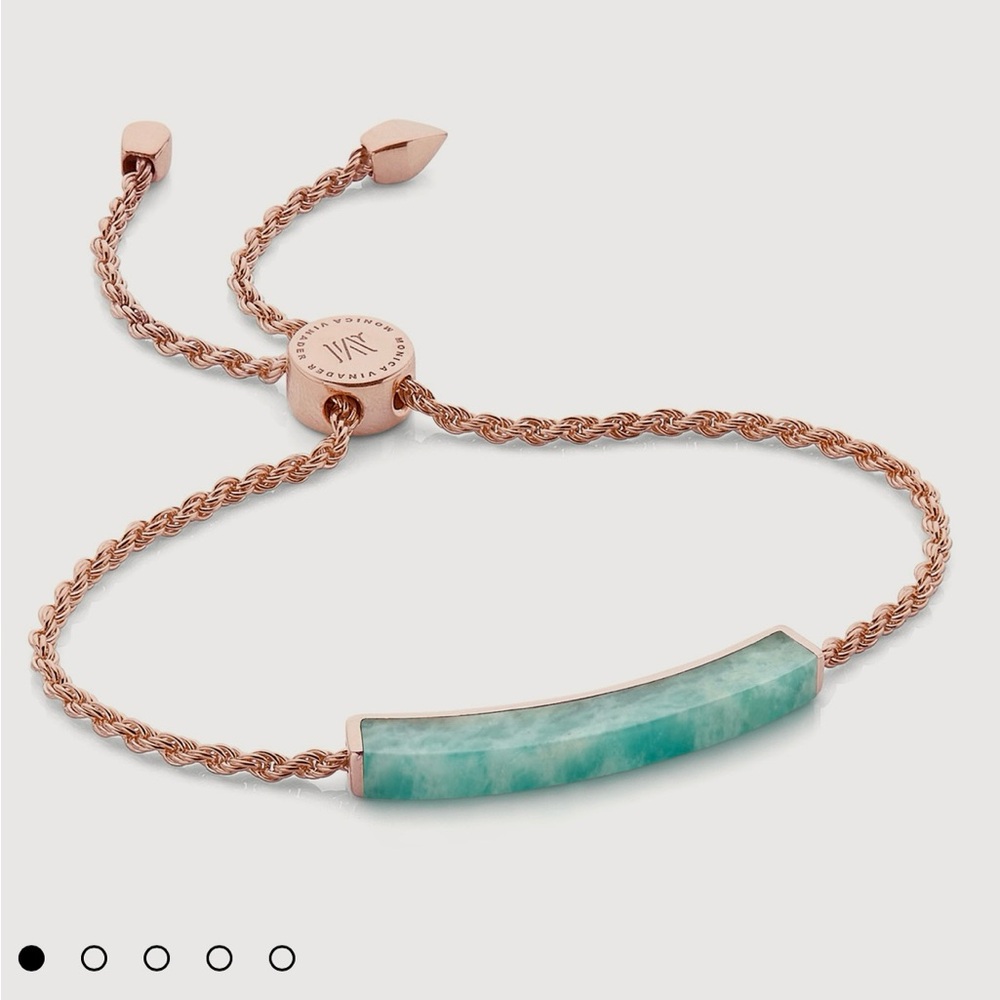 Monica Vinader Amazonite Bar Bracelet